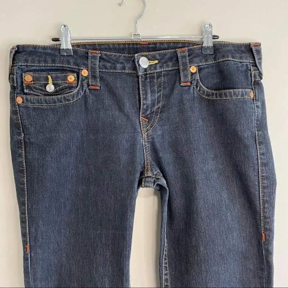 True Religion Ricky Straight - Dark/Black Denim - 32/30 COI Mexico